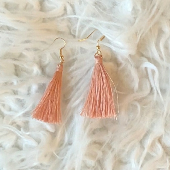 🎆JUST IN🎆 Pink Tassel Earrings - Picture 2 of 2